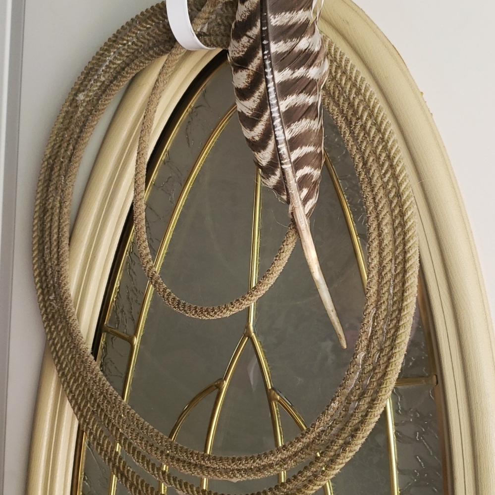Homemade rope wreathe